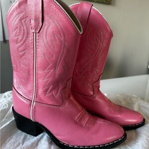 Pink Kids Cowboy Boots